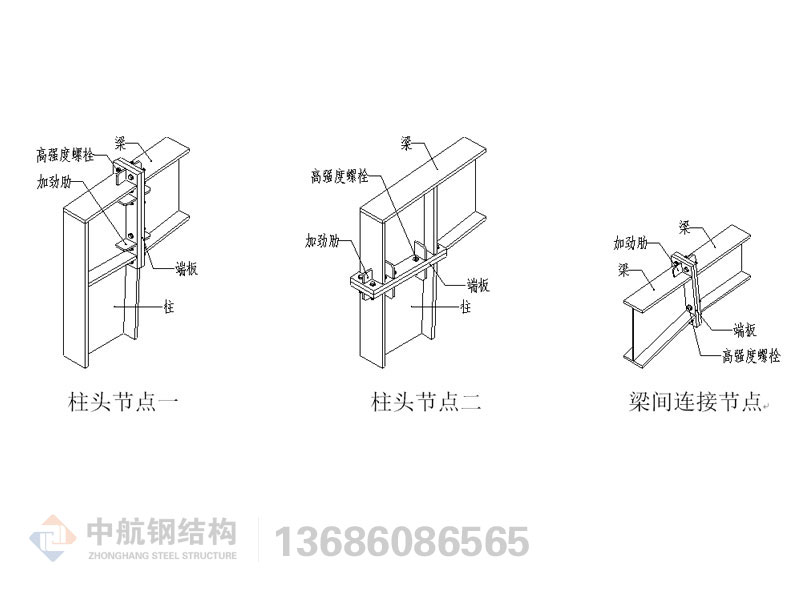 鋼結構產品構件三維圖說明